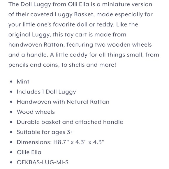 Olli Ella Doll mini Luggy set of two - Picture 4 of 4